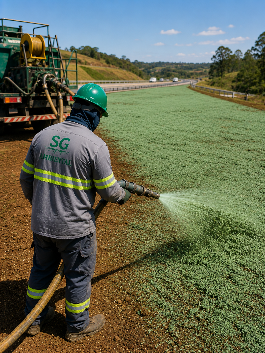 Plantio Grama a Jato